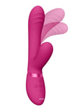 Vive Tani Finger Motion Pulse Wave Vibrator Pink G-Spot Massage Rabbit USB Sex Toy