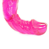 Waves Of Pleasure Flexible Pink Jelly Penis Vibrator Bendable Multispeed Fun Sex Toy