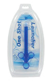 XL Lubricant Launcher One Shot Blue Syringe Lube Shooter Finger Loops
