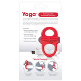 Screaming O Charged Yoga Red Reversible Cock & Ball Ring USB Rechargeable Couples Toy