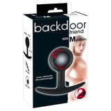 You2Toys Backdoor Friend Medium Round Butt Plug Soft Black Rotating Inner Ball Anal Sex Toy