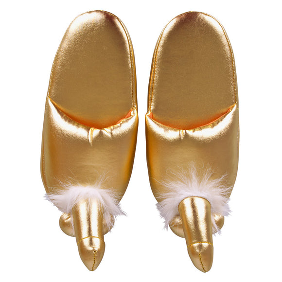 You2Toys Golden Penis House Slippers Comfortable Adult Funny Rude Novelty Joke Gift