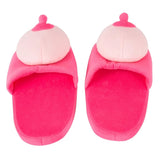 You2Toys Pink Boob House Slippers Furry Titty Comfortable Adult Funny Novelty Joke Gift