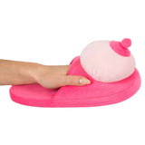 You2Toys Pink Boob House Slippers Furry Titty Comfortable Adult Funny Novelty Joke Gift