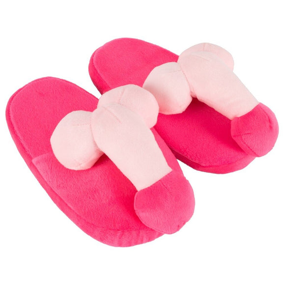 You2Toys Pink Penis House Slippers Furry Cock Comfortable Adult Funny Novelty Joke Gift