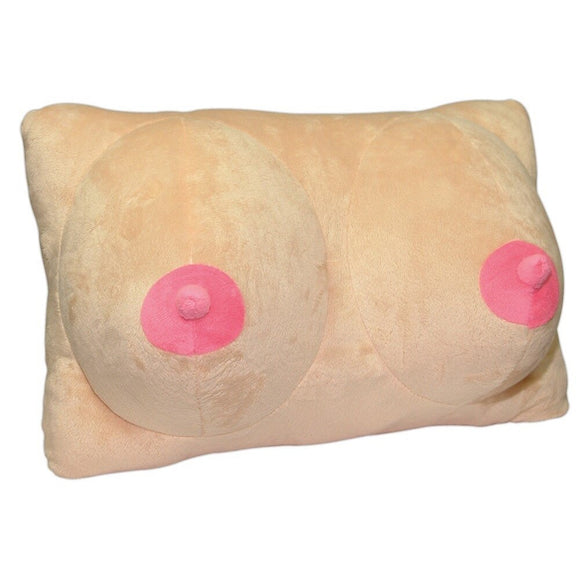 You2Toys Breasts Pillow Plush Furry Titties Cushion Comfortable Adult Fun Rude  Joke Gift