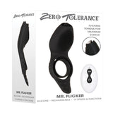 Zero Tolerance Mr Flicker Vibrating Cock Testicle Ring Remote Control USB Couples Sex Toy