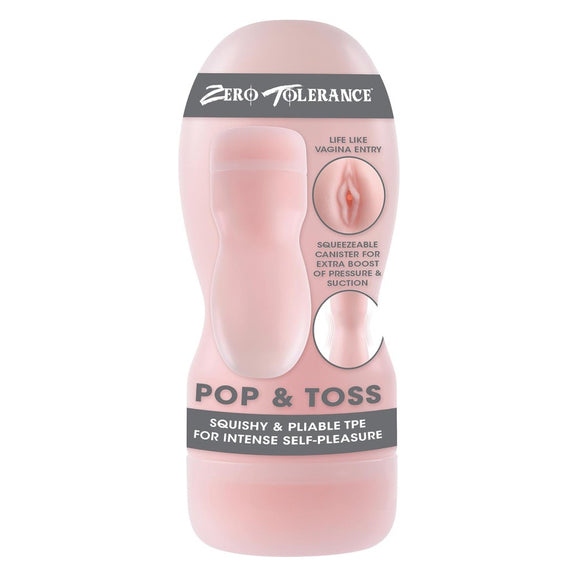 Zero Tolerance Pop & Toss Stroker Realistic Pocket Pussy Masturbator Sex Sleeve