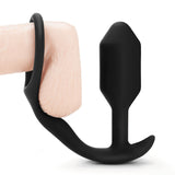 b-Vibe Snug and Tug Cock Ring Butt Plug Penis Erection Delay Anal Probe Sex Toy