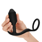 b-Vibe Snug and Tug Cock Ring Butt Plug Penis Erection Delay Anal Probe Sex Toy