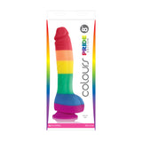 Colours Gay Pride Edition 8" Rainbow Dildo Realistic Penis Sex Toy