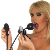 Rimba Inflatable Balloon Mouth Gag Pump Genuine Leather Strap Bondage Gear BDSM Wear