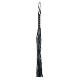 Rimba 12 String Black Leather Flogger Whip BDSM Gear Bondage Fetish