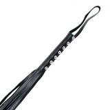 Rimba 12 String Black Leather Flogger Whip BDSM Gear Bondage Fetish