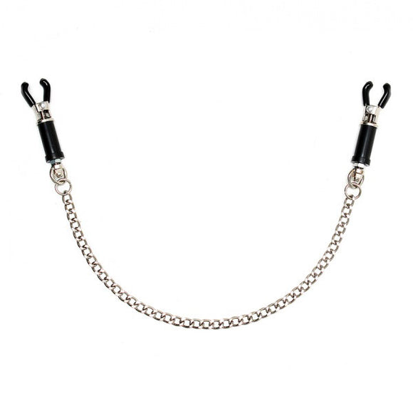 Black Nipple Clamps with Chain