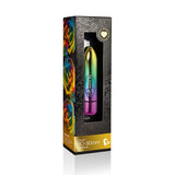 Rock Off 80mm Rainbow Bullet Vibrator Waterproof Multi Colour Sex Toy