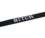 Black Silicone 'Bitch' Collar