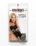 Black Nipple Clamps with Chain