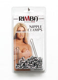 Silver Nipple Clamps with Double Chain