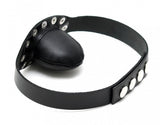 Rimba Soft Genuine Leather Mouth Gag Strap Metal Studs Bondage BDSM Fetish