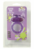 ToyJoy Purple Flutter Vibrating Cock Ring Butterfly Clit Tickler Erection Aid Sex Toy