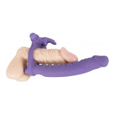 Los Analos Double Delight Vibrating Anal Dildo And Bunny Cock Ring Bullet Purple